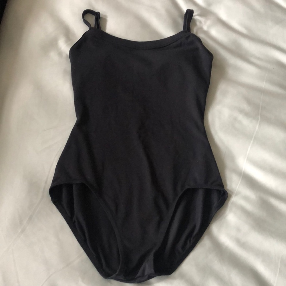 Capezio black leotard, M